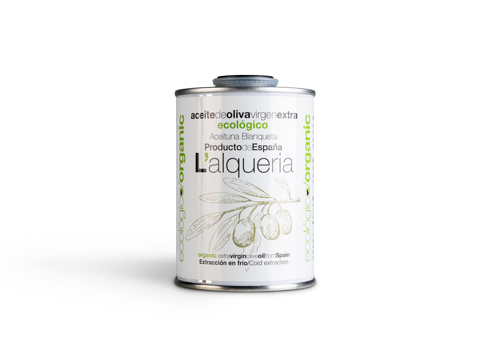 L’Alquería ekstra jomfru olivenolie – BLANQUETA – 250 ml – Metaldåse