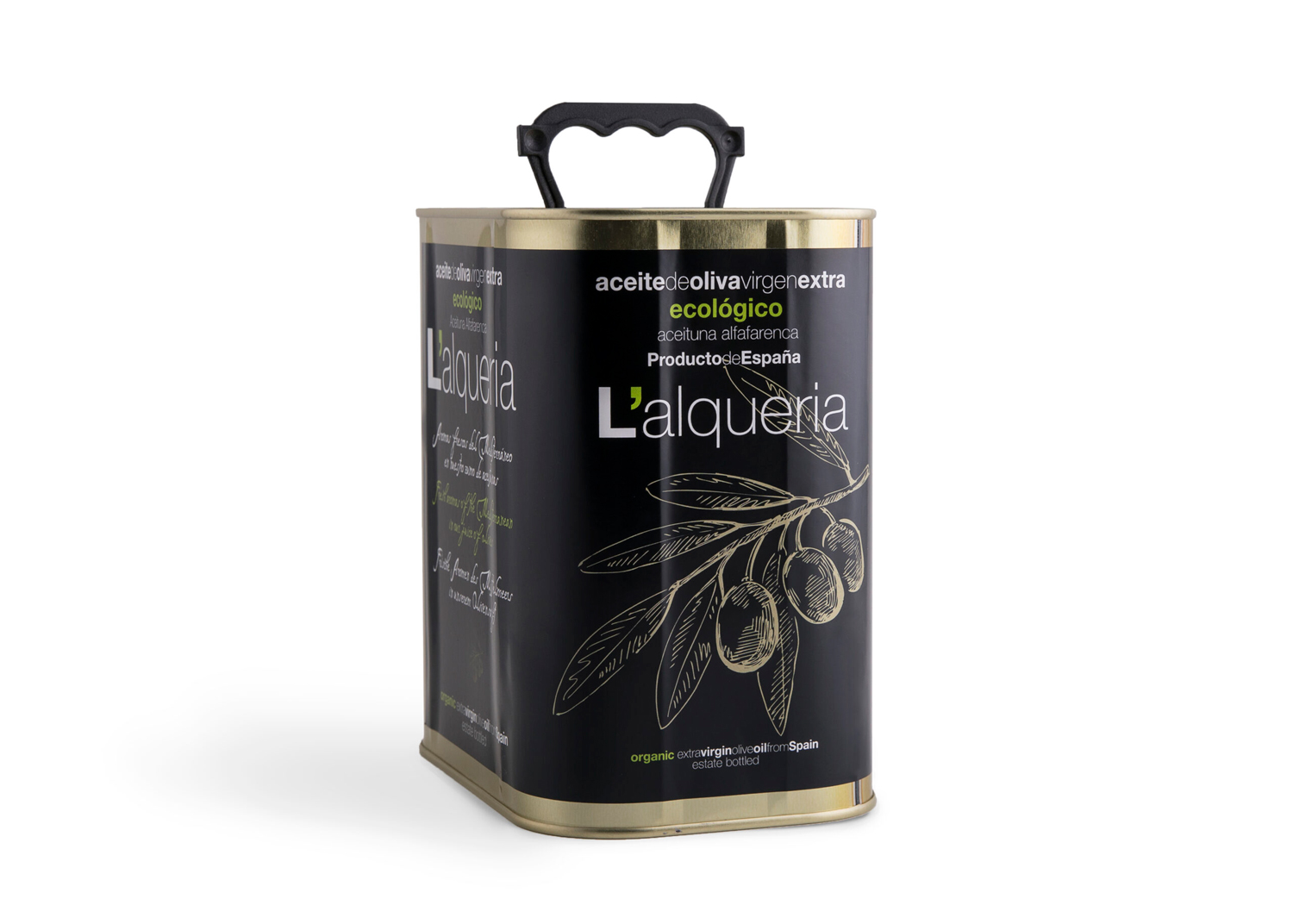 L’Alquería ekstra jomfruolivenolie – ALFAFARENCA – 2,5 L