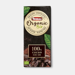 Mørk økologisk chokolade 100 %