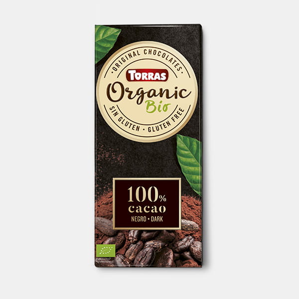 Mørk økologisk chokolade 100 %