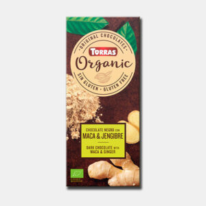 Mørk økologisk chokolade med Ingefær + maca