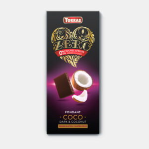 Mørk sukkerfri økologisk chokolade med kokosnød
