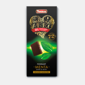 Mørk Økologisk Chokolade 72% med Mint (Sukkerfri)