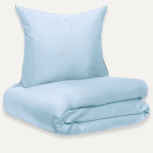 Bambus sengetøj 140 x 200 cm. light blue.