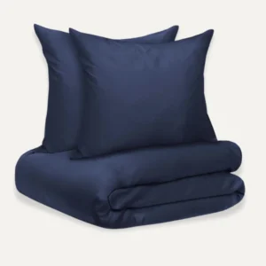 Bambus sengetøj dobbeltdyne 220 x 240 cm. Navy Blue