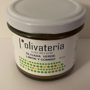 Økologisk grøn oliventapenade med citron  – 110 gram