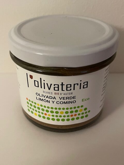 Økologisk grøn oliventapenade med citron – 110 gram